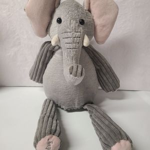 Scentsy Buddy Elephant Plush Stuffed Animal 15'' Gray Pink. Preowned.